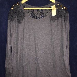 Gray long-sleeve